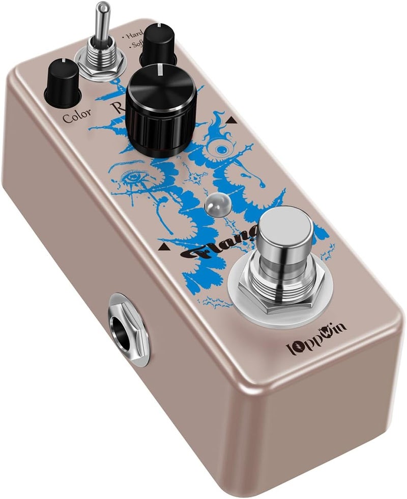 IOppWin Vintage Analog Flanger Guitar Pedal - Dual Modes (Normal/Filter), Metal Housing, True Bypass, Classic Static Filtering Effect - Image 5